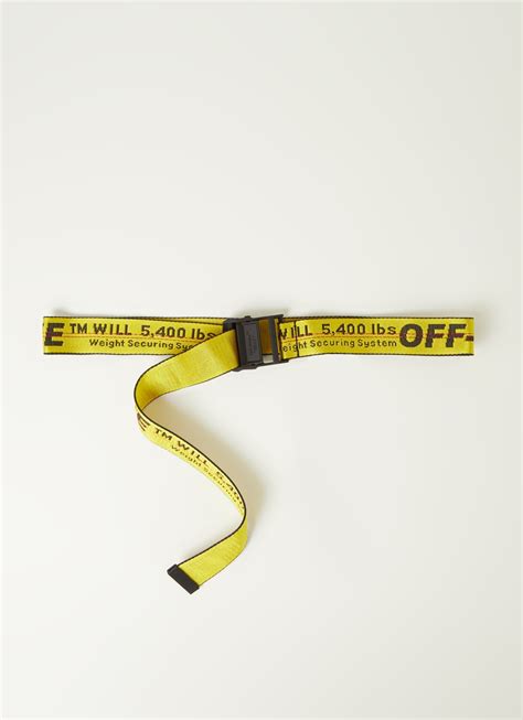 off white riem geel goedkoop